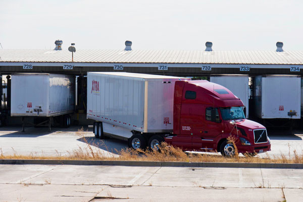 Trailer Leaving Dock