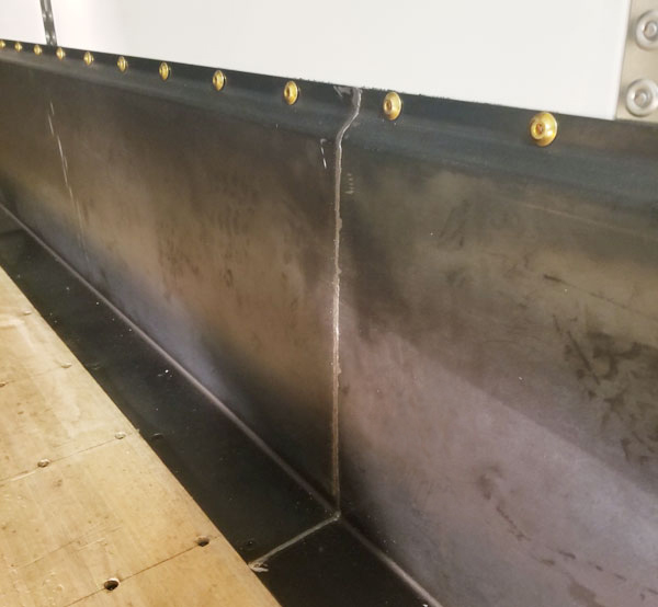 Scuff Interior 10-gauge steel plate sidewall scuffliner